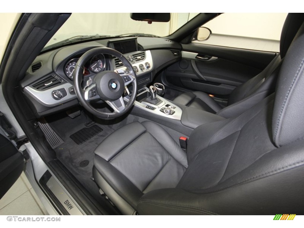 Black Interior 2011 BMW Z4 sDrive35i Roadster Photo #83781043