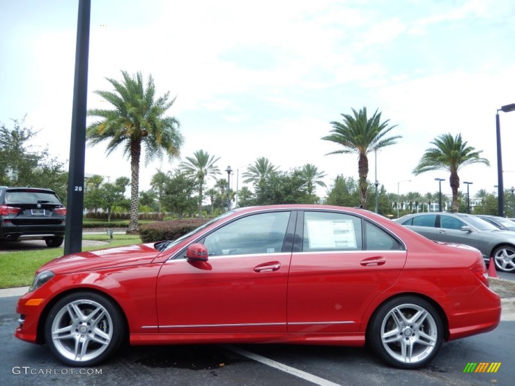 Mars Red 2013 Mercedes-Benz C 250 Sport Exterior Photo #83781609