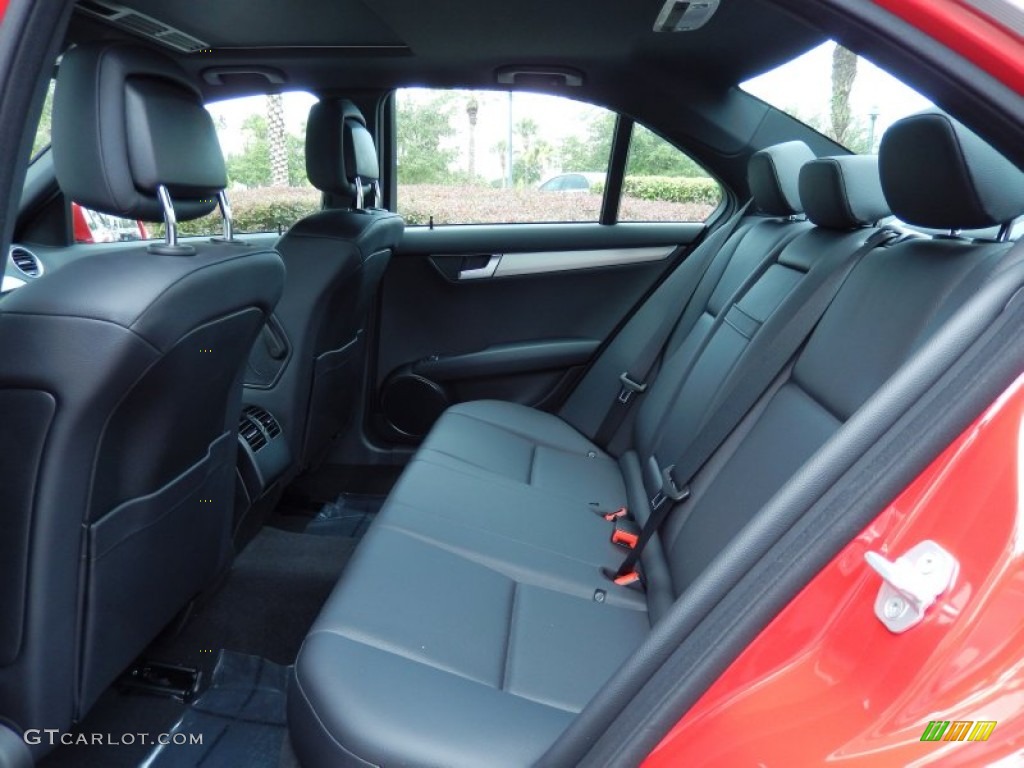 Black Interior 2013 Mercedes-Benz C 250 Sport Photo #83781733