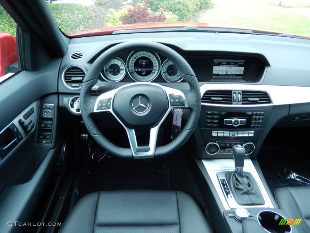 2013 Mercedes-Benz C 250 Sport Black Dashboard Photo #83781790