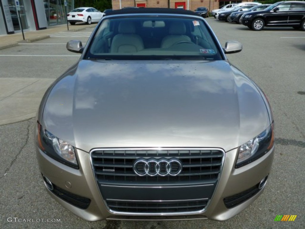 Sahara Silver Metallic 2011 Audi A5 2.0T quattro Convertible Exterior Photo #83781971