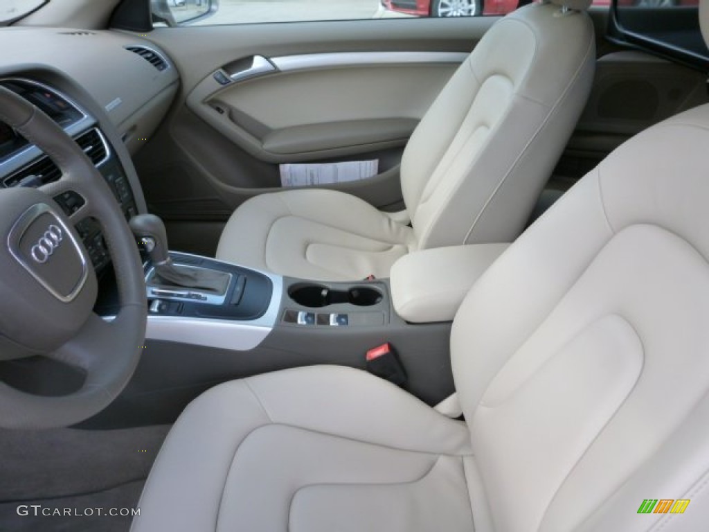 Cardamom Beige Interior 2011 Audi A5 2.0T quattro Convertible Photo #83782017