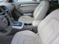 2011 Audi A5 Cardamom Beige Interior Front Seat Photo