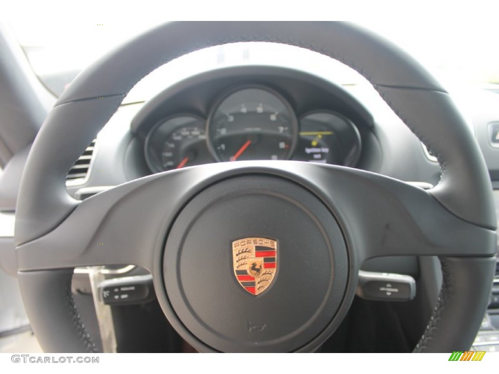 2014 Porsche Cayman Standard Cayman Model Black Steering Wheel Photo #83782453