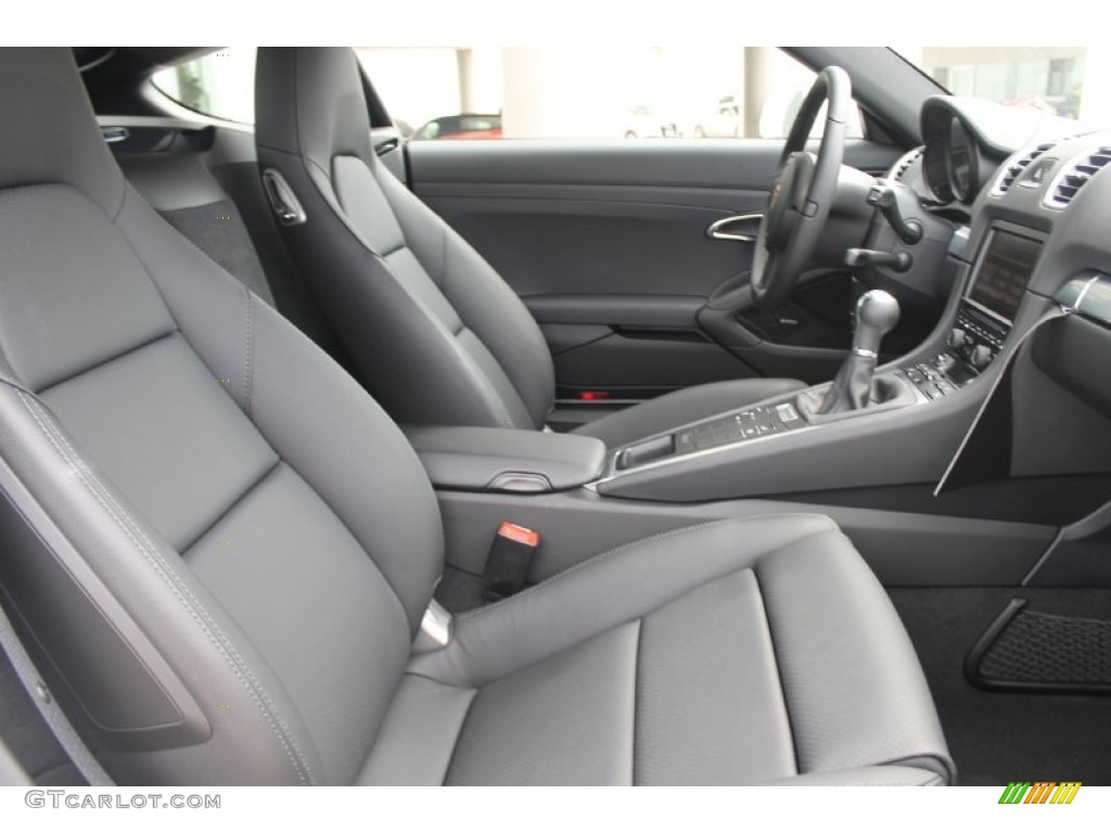 Black Interior 2014 Porsche Cayman Standard Cayman Model Photo #83782570