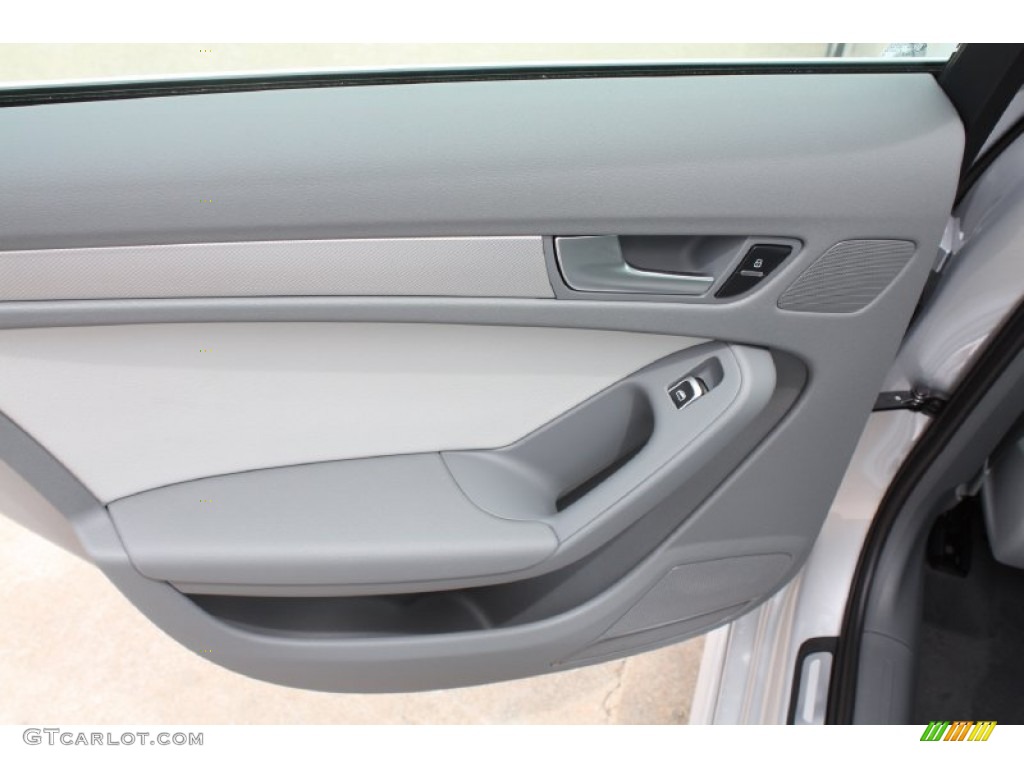 2014 Audi A4 2.0T Sedan Titanium Grey Door Panel Photo #83783228