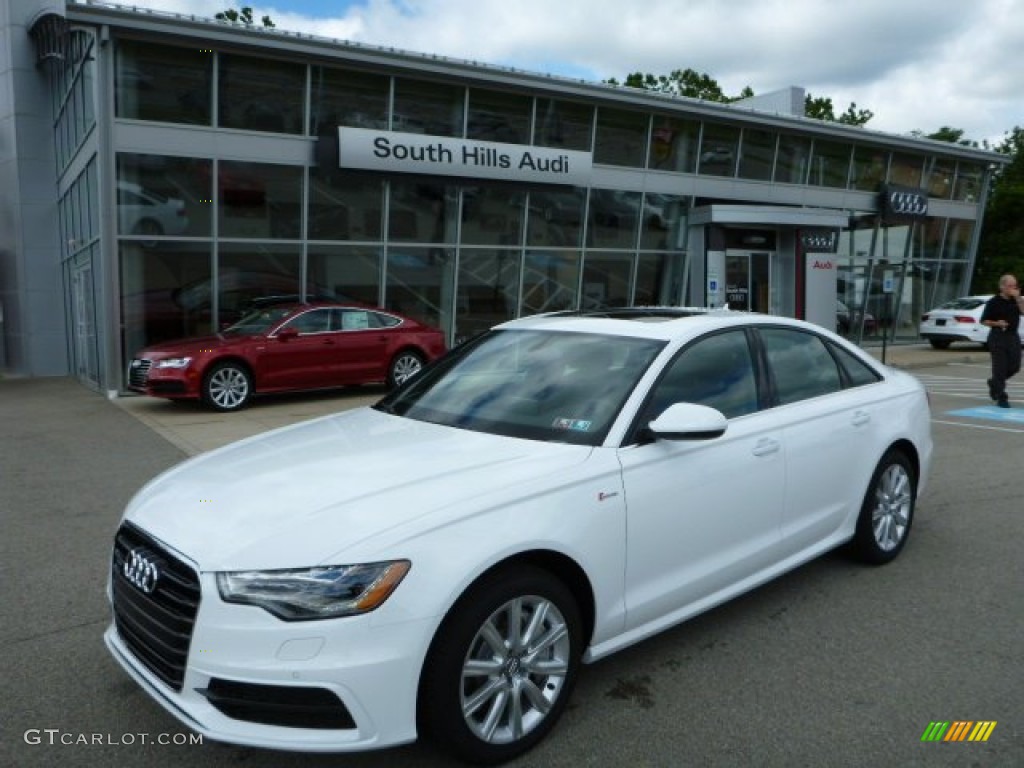 2014 A6 3.0T quattro Sedan - Ibis White / Black photo #1