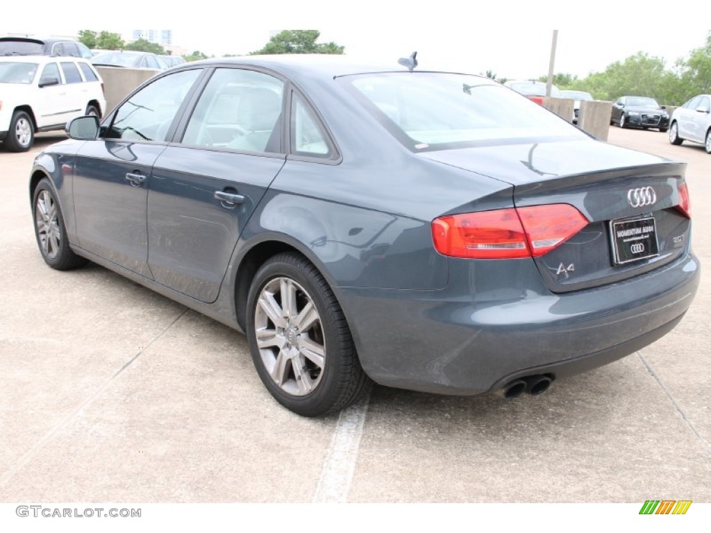 2010 A4 2.0T Sedan - Meteor Gray Pearl Effect / Light Gray photo #5