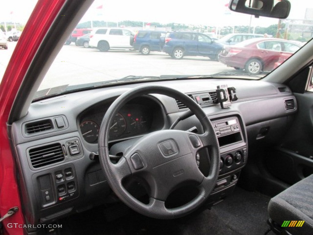 2001 CR-V LX 4WD - Milano Red / Dark Gray photo #9