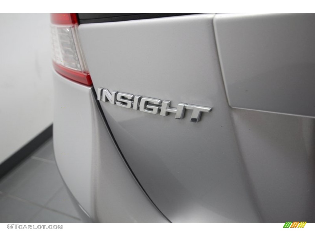 2010 Insight Hybrid EX - Alabaster Silver Metallic / Blue photo #35
