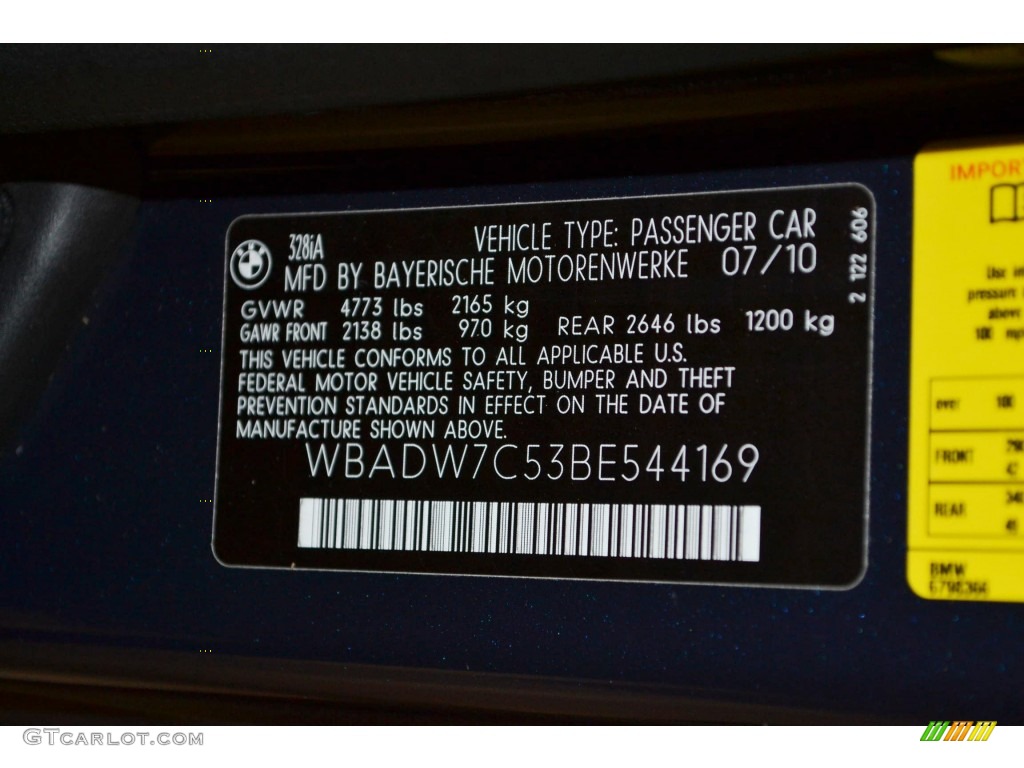 2011 3 Series 328i Convertible - Deep Sea Blue Metallic / Oyster/Black Dakota Leather photo #8