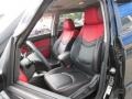 2011 Kia Soul Red/Black Sport Leather Interior Front Seat Photo