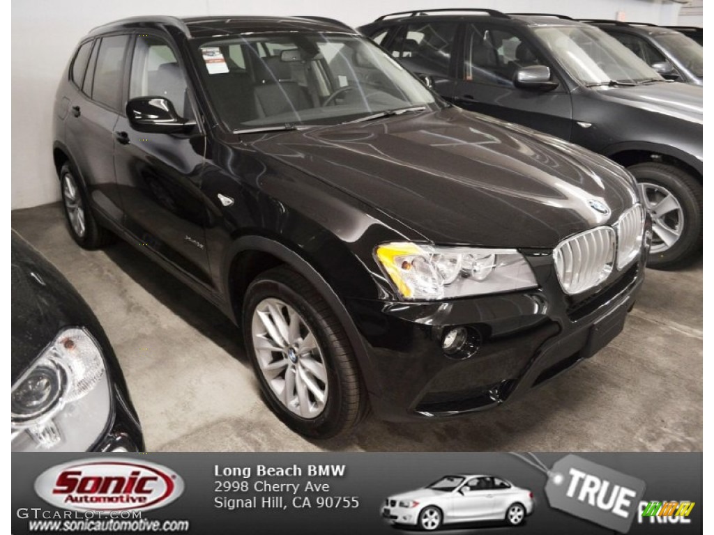 2014 X3 xDrive28i - Black Sapphire Metallic / Black photo #1