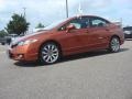 2009 Redline Orange Pearl Honda Civic Si Sedan  photo #2