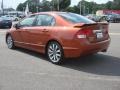 2009 Redline Orange Pearl Honda Civic Si Sedan  photo #4