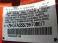 2009 Redline Orange Pearl Honda Civic Si Sedan  photo #31