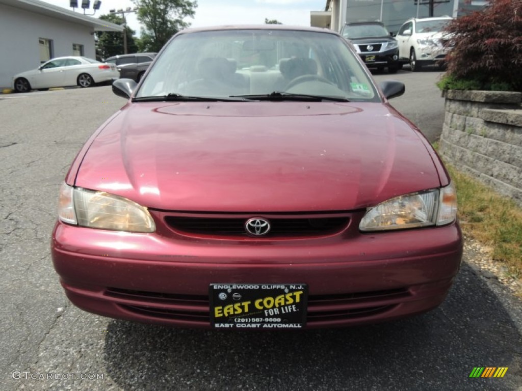1999 Corolla LE - Venetian Red Pearl / Pebble Beige photo #2