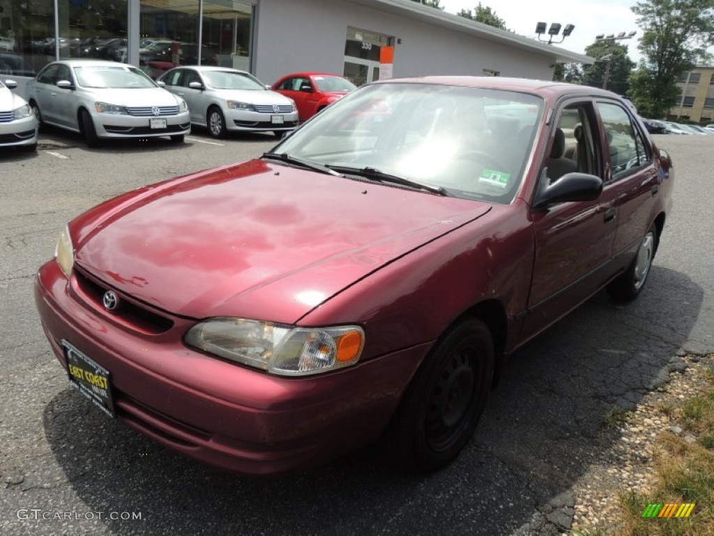 1999 Corolla LE - Venetian Red Pearl / Pebble Beige photo #3