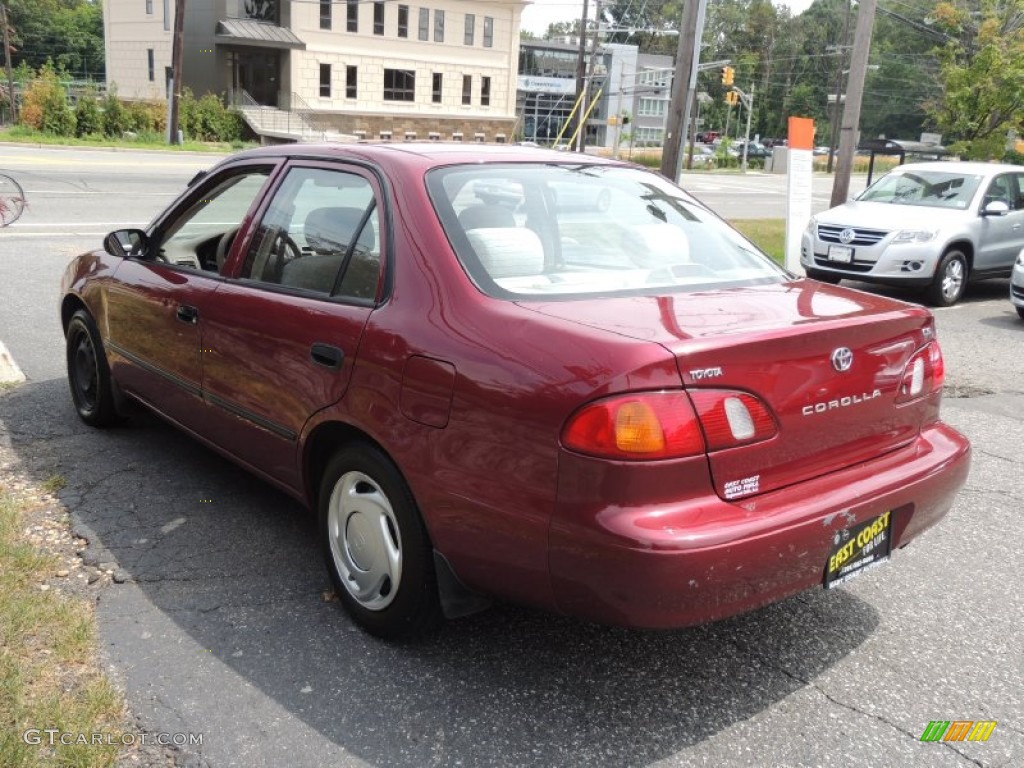 1999 Corolla LE - Venetian Red Pearl / Pebble Beige photo #7