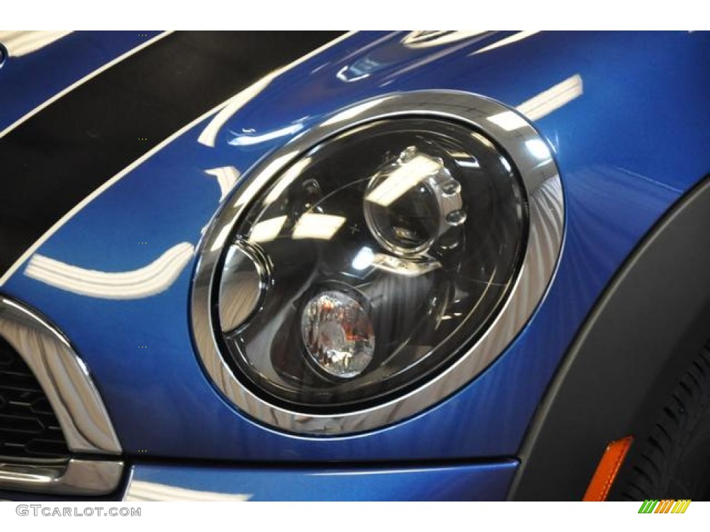 2013 Cooper S Convertible - Lightning Blue Metallic / Carbon Black photo #2