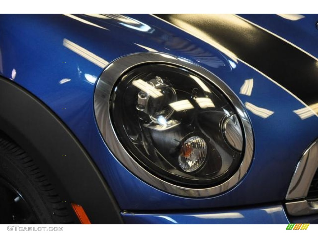 2013 Cooper S Convertible - Lightning Blue Metallic / Carbon Black photo #5