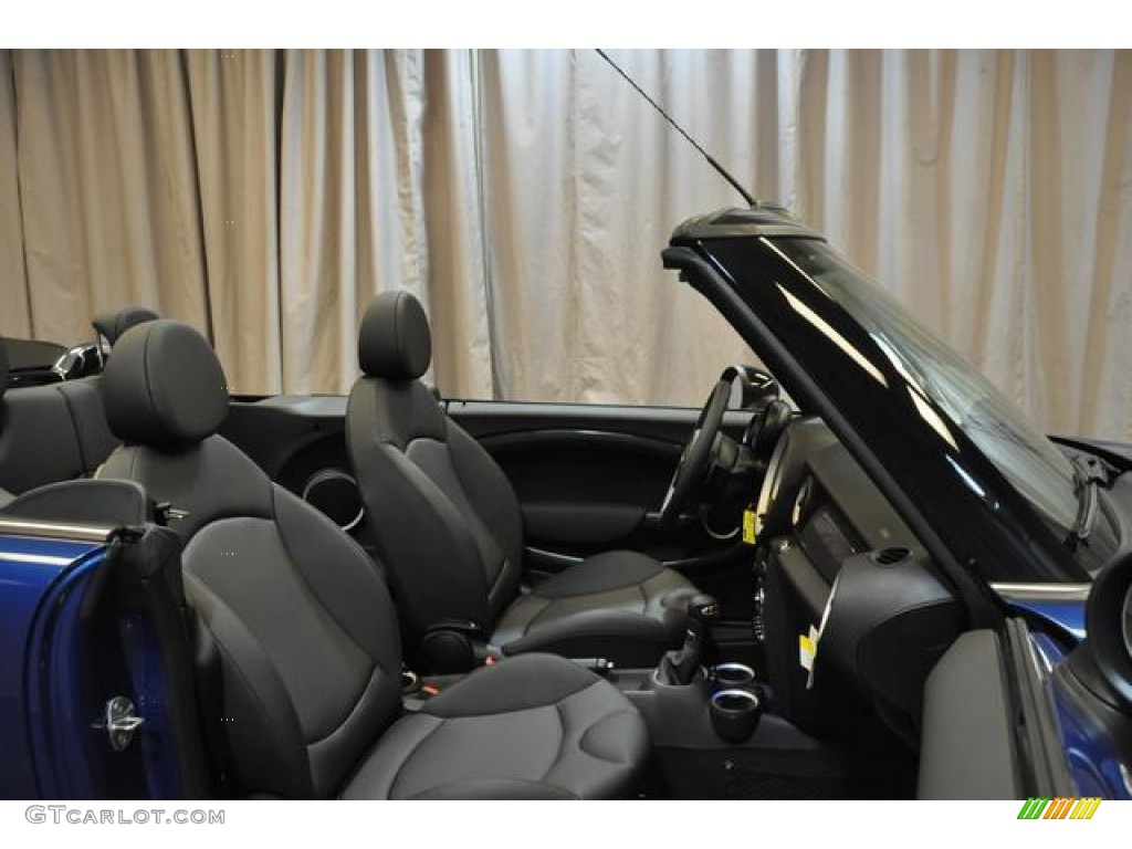 2013 Cooper S Convertible - Lightning Blue Metallic / Carbon Black photo #7