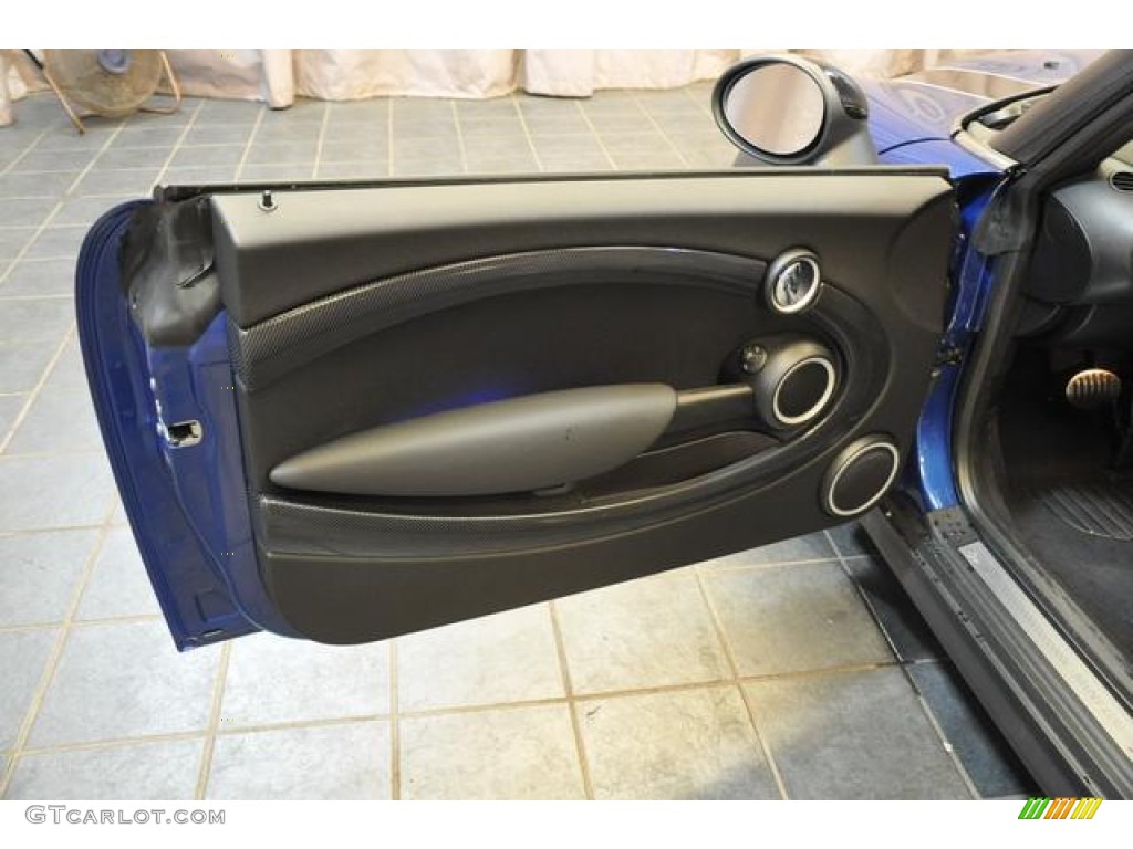 2013 Cooper S Convertible - Lightning Blue Metallic / Carbon Black photo #22