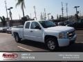 2008 Summit White Chevrolet Silverado 1500 LT Extended Cab  photo #1