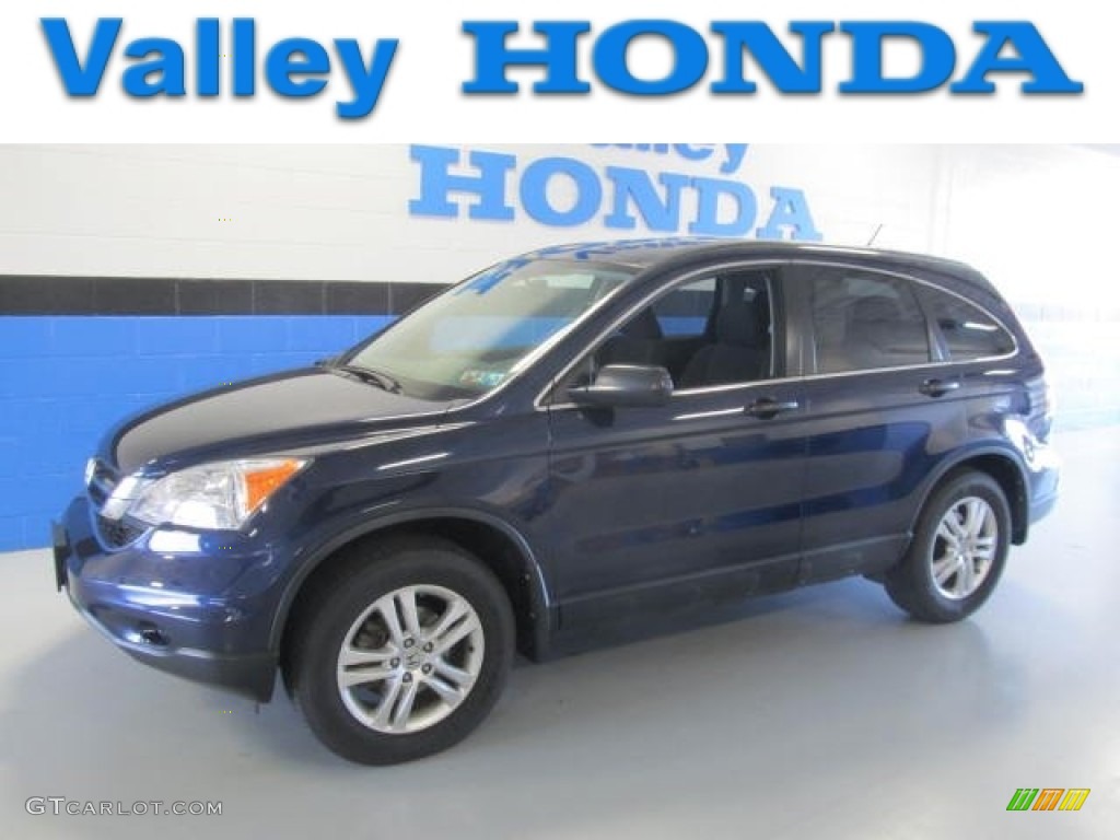 2010 CR-V EX AWD - Royal Blue Pearl / Black photo #1