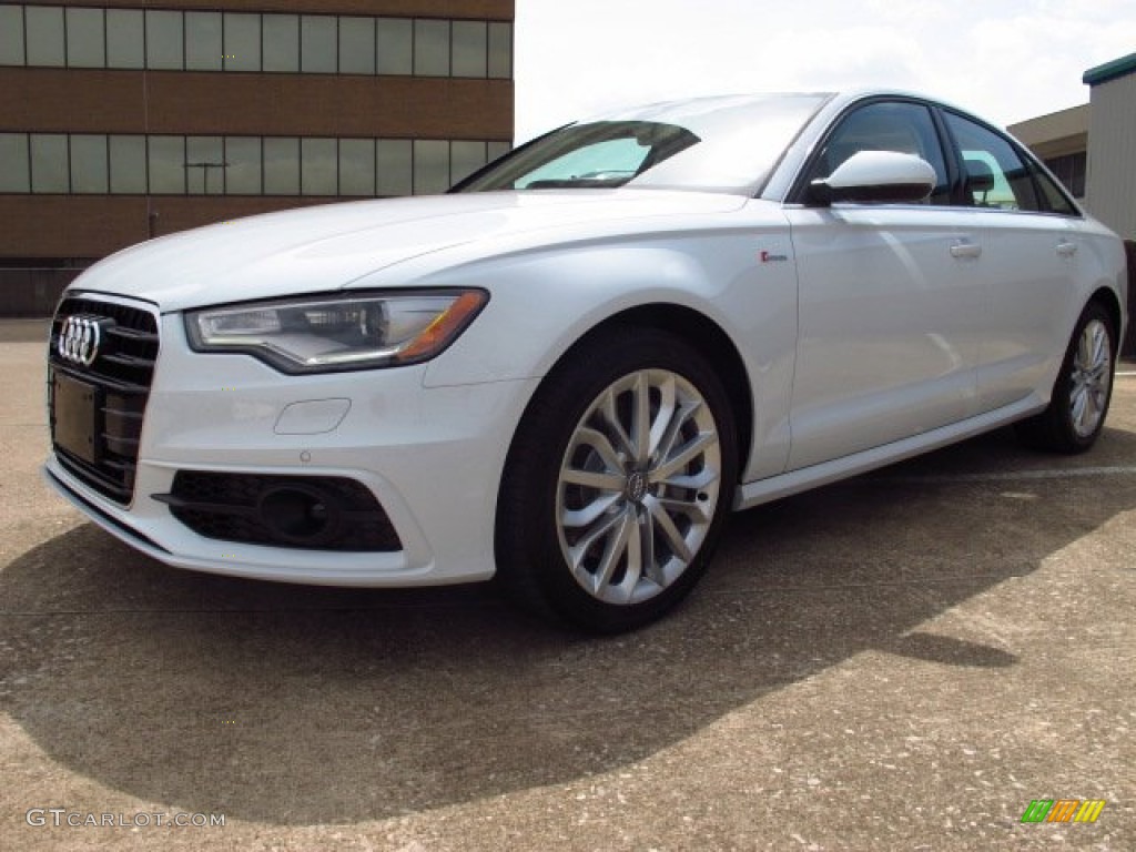 Glacier White Metallic 2014 Audi A6 3.0T quattro Sedan Exterior Photo #83793745