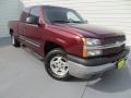 2003 Dark Carmine Red Metallic Chevrolet Silverado 1500 LS Extended Cab  photo #1