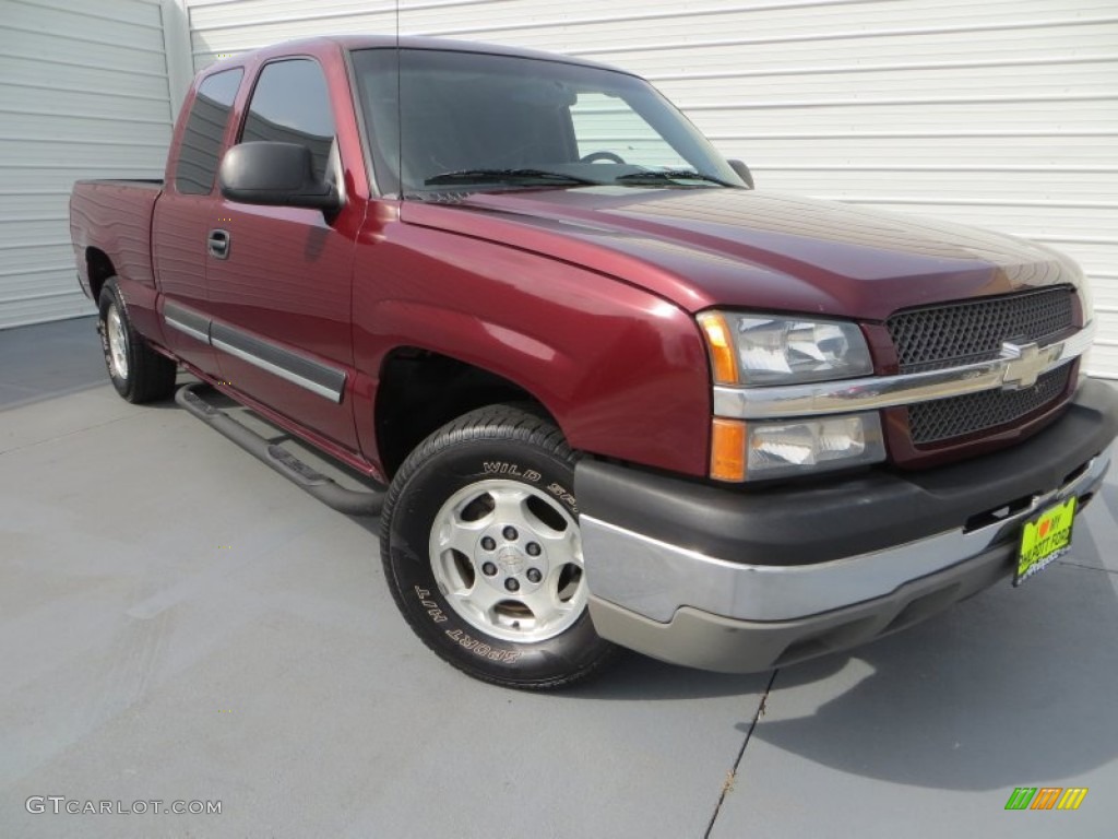 2003 Dark Carmine Red Metallic Chevrolet Silverado 1500 LS Extended Cab