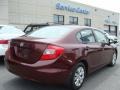 Crimson Pearl - Civic LX Sedan Photo No. 4