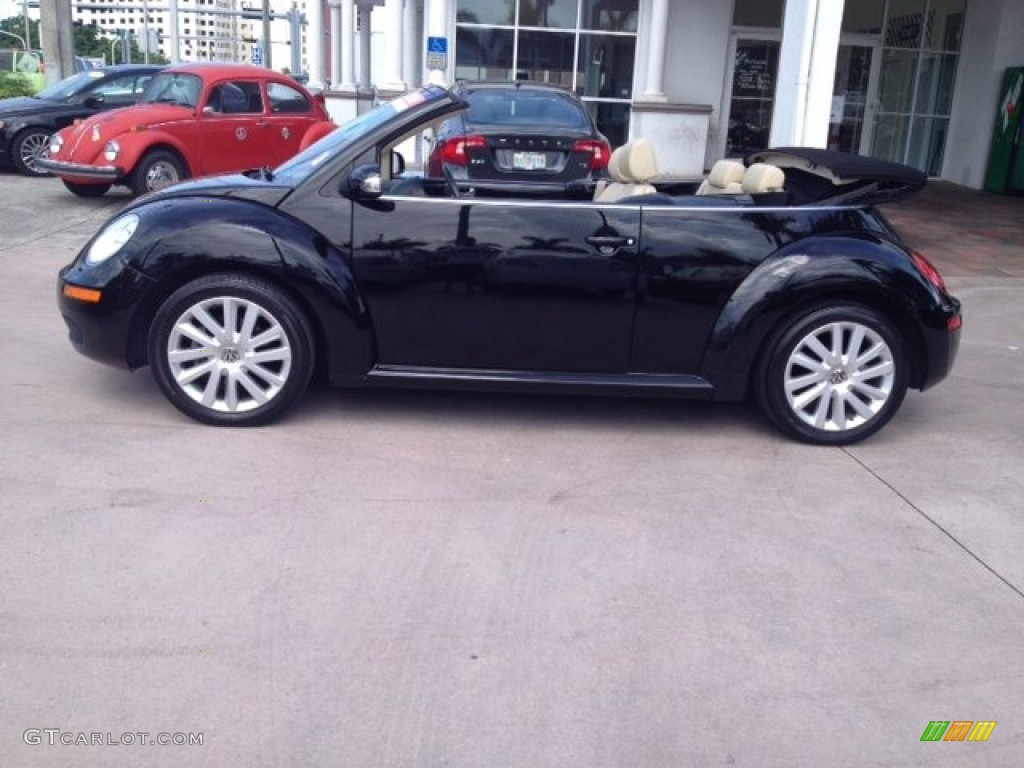 2010 New Beetle 2.5 Convertible - Black / Cream photo #2