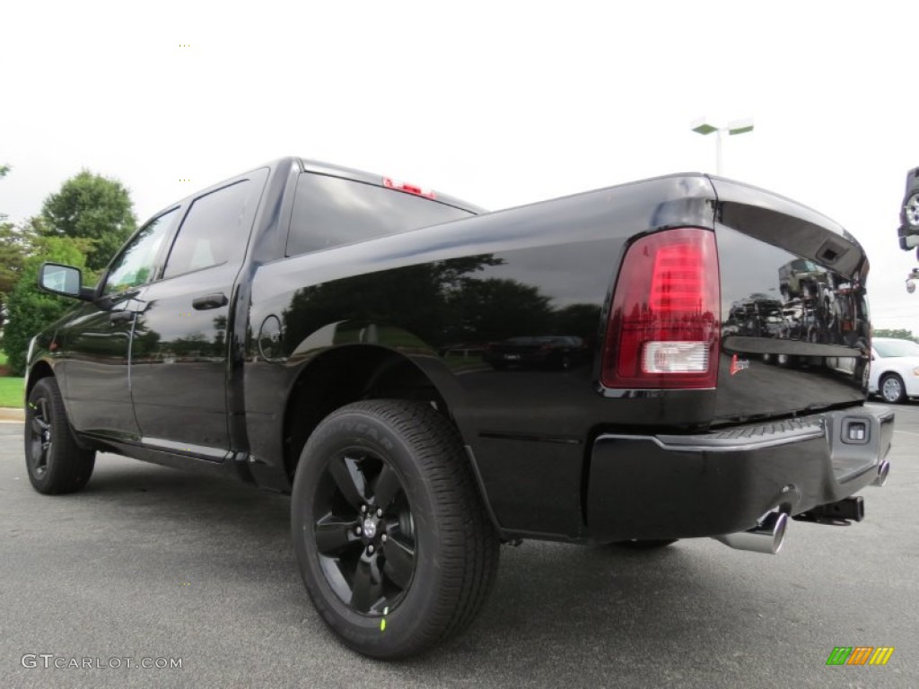 2013 1500 Black Express Crew Cab - Black / Black/Diesel Gray photo #2