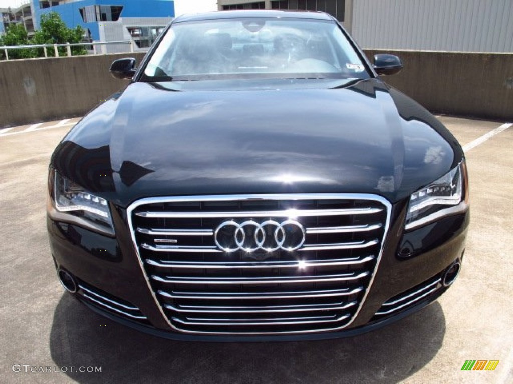 Phantom Black Pearl Effect 2014 Audi A8 L 4.0T quattro Exterior Photo #83796929