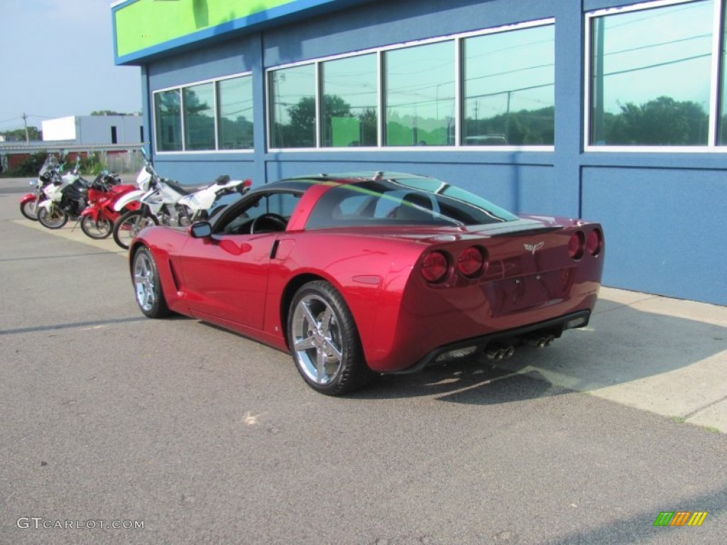 2008 Corvette Coupe - Crystal Red Metallic / Cashmere photo #4