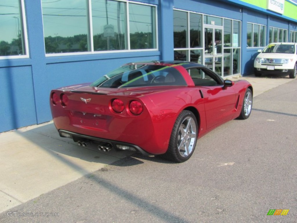 2008 Corvette Coupe - Crystal Red Metallic / Cashmere photo #7