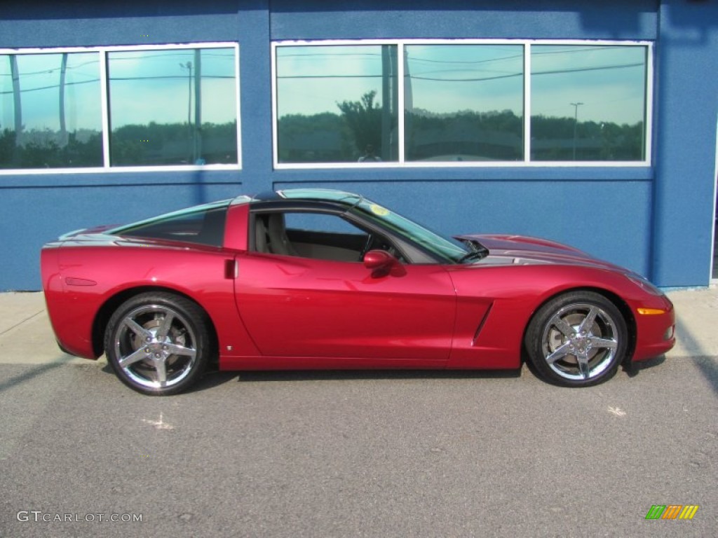 2008 Corvette Coupe - Crystal Red Metallic / Cashmere photo #8
