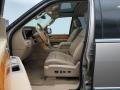2008 Lincoln Navigator Camel/Sand Piping Interior Front Seat Photo