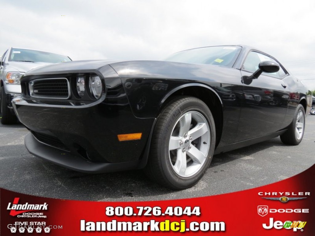 2013 Challenger SXT - Pitch Black / Dark Slate Gray photo #1