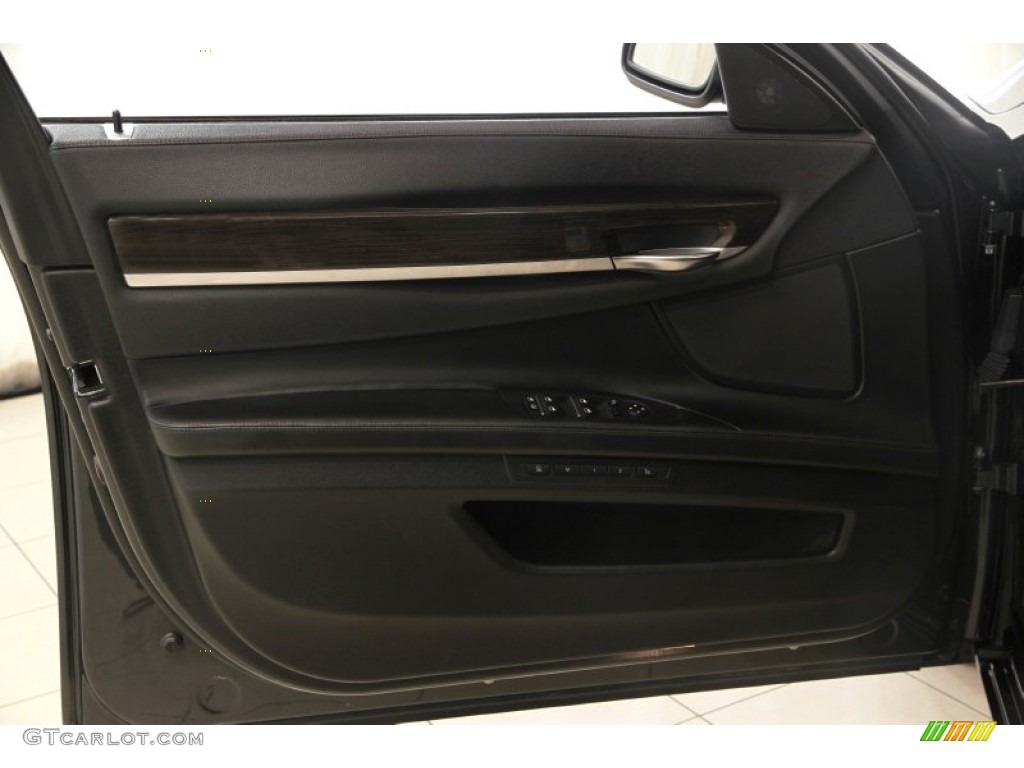 2012 7 Series 750i xDrive Sedan - Dark Graphite Metallic / Black photo #4