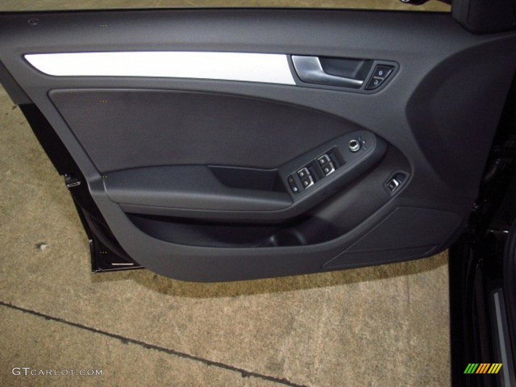 2014 Audi A4 2.0T Sedan Black Door Panel Photo #83799118