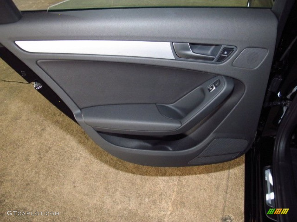 2014 Audi A4 2.0T Sedan Black Door Panel Photo #83799163