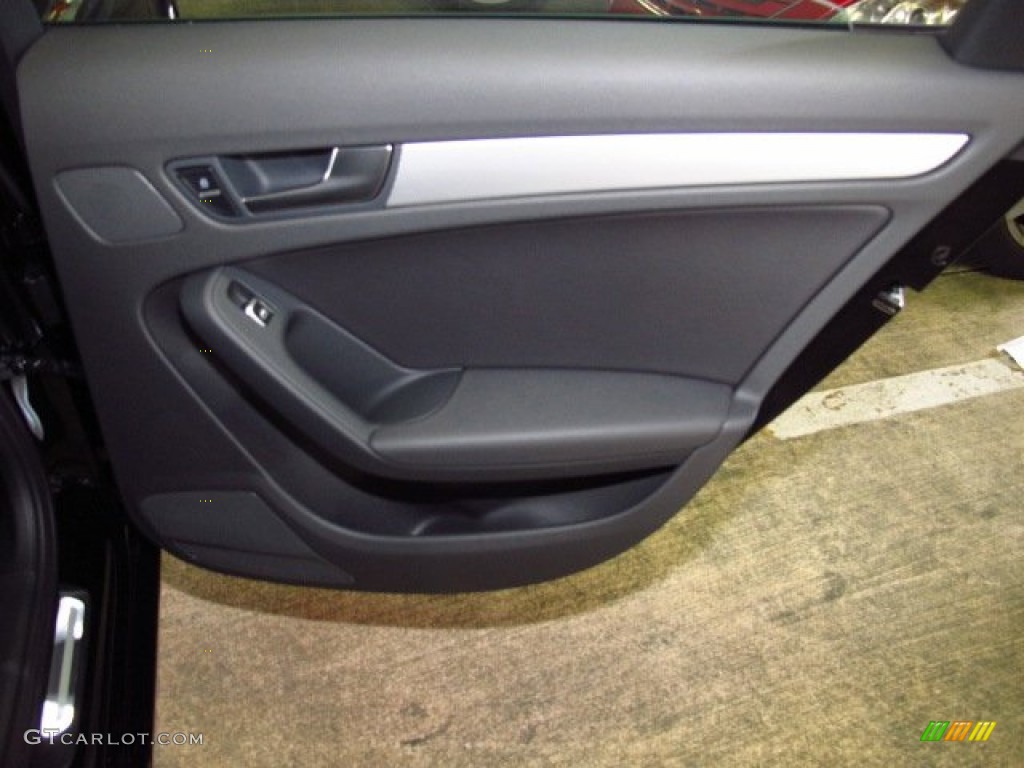 2014 Audi A4 2.0T Sedan Black Door Panel Photo #83799208