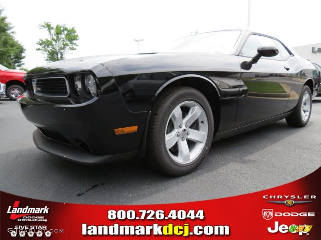 2013 Challenger SXT - Pitch Black / Dark Slate Gray photo #1