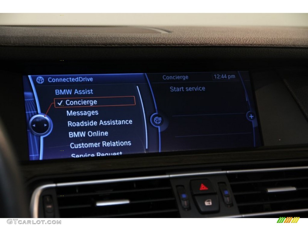 2012 7 Series 750i xDrive Sedan - Dark Graphite Metallic / Black photo #21