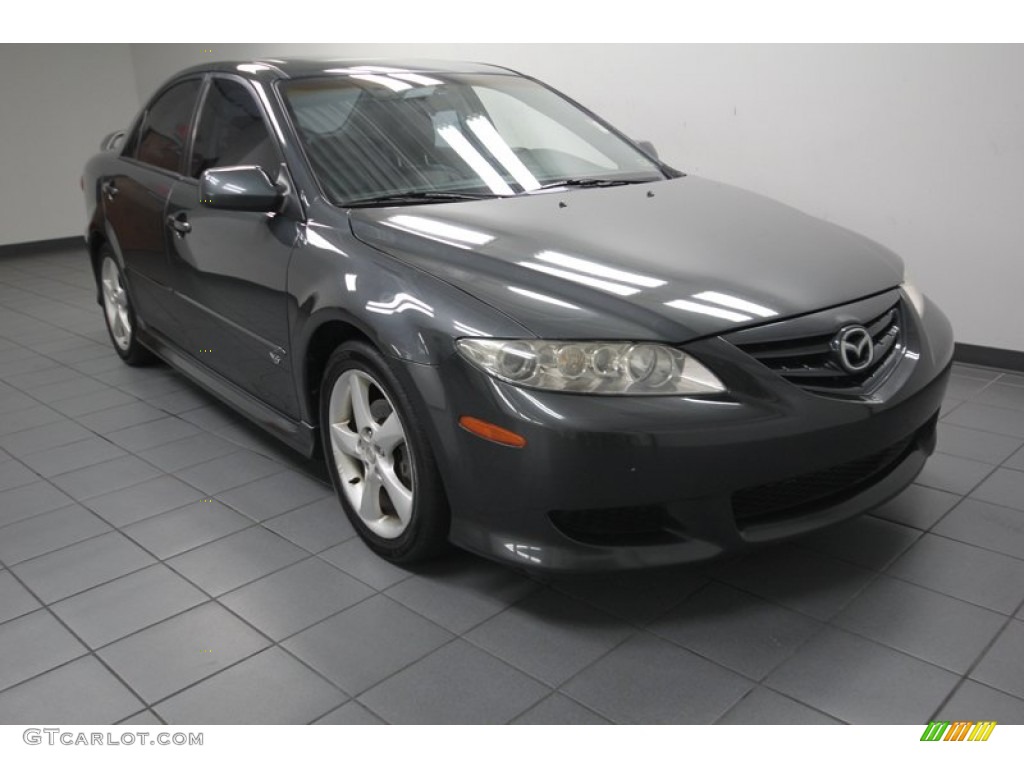 Dark Steel Metallic 2003 Mazda MAZDA6 s Sedan Exterior Photo #83799547