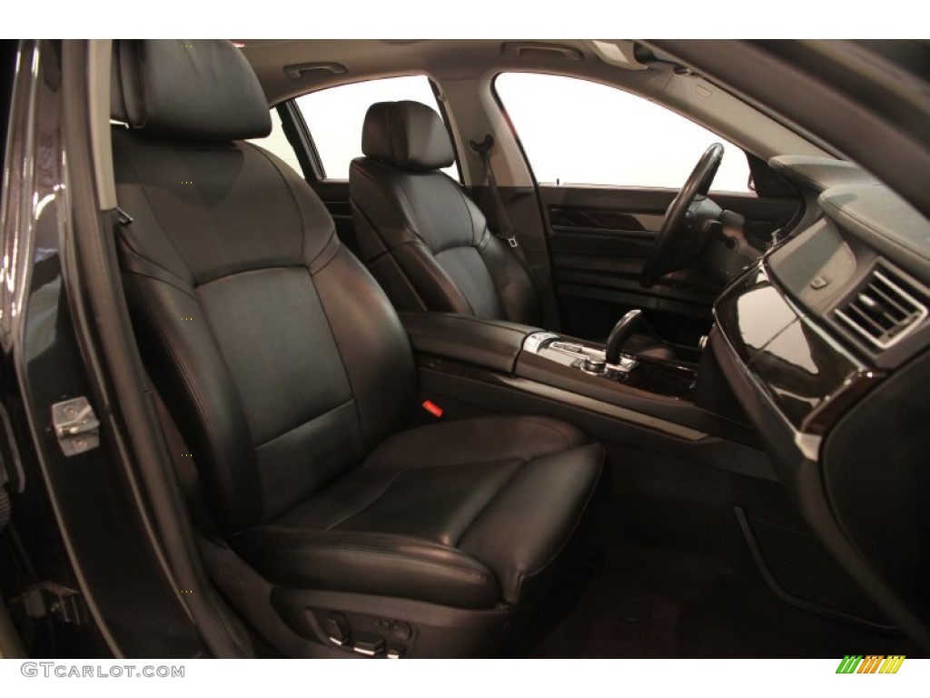 2012 7 Series 750i xDrive Sedan - Dark Graphite Metallic / Black photo #29