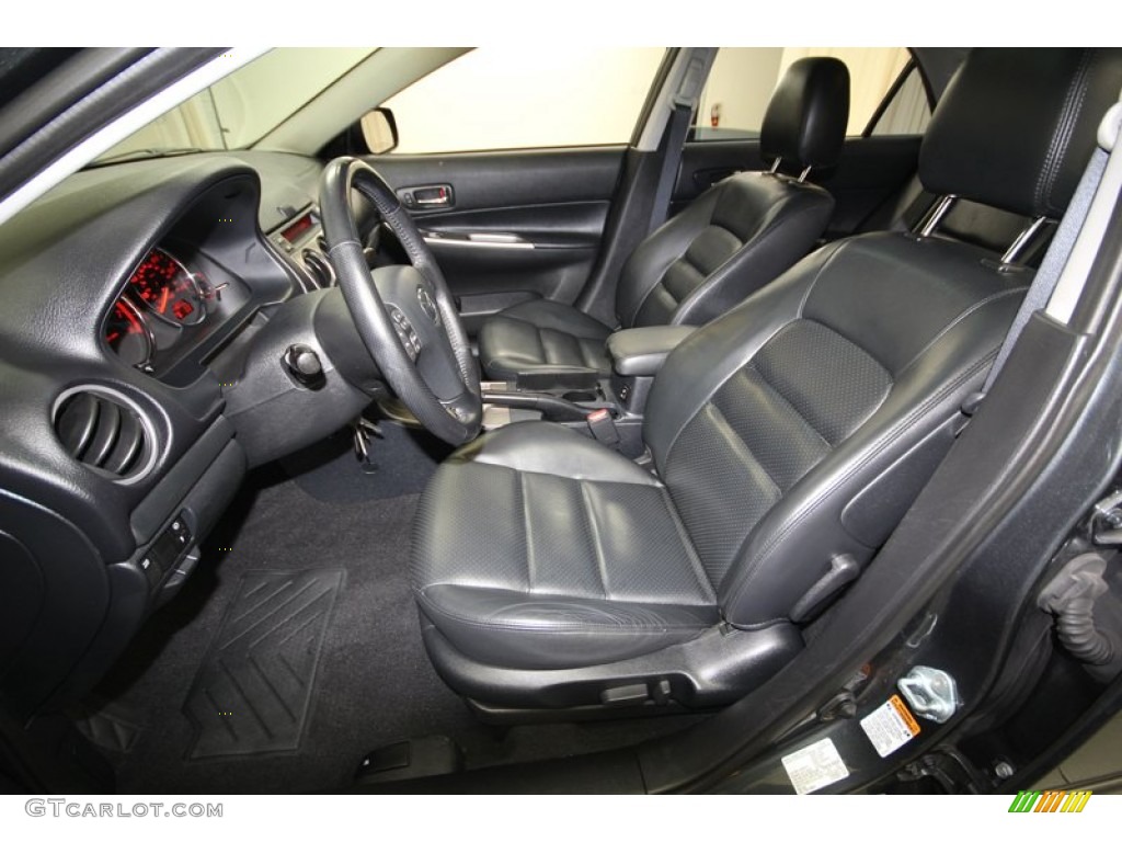 Black Interior 2003 Mazda MAZDA6 s Sedan Photo #83799595